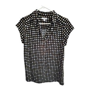 EUC Polka Dot Charter club sz Med blouse